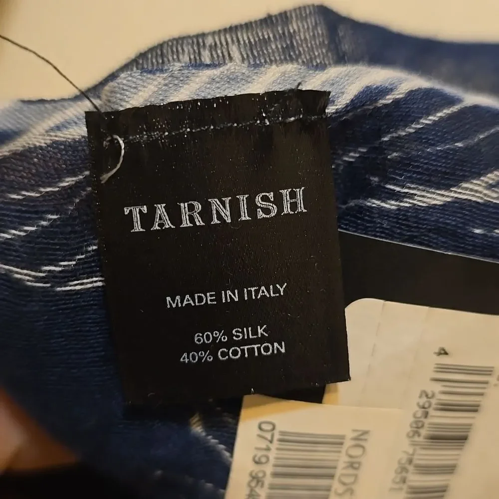 Tarnish silk/cotton scarf